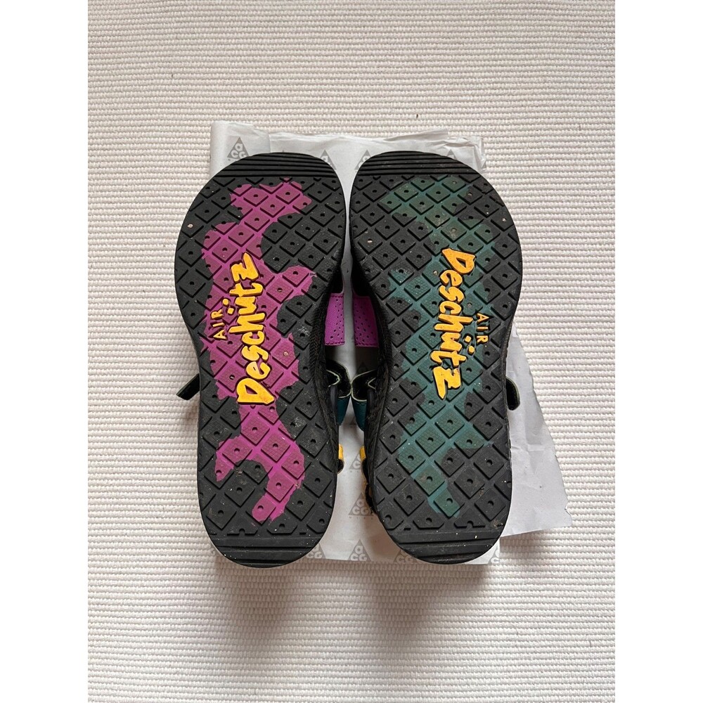 Nike ACG Men's Air Deschutz Sandals in Black Vivid Purple Size US 4 - Picture 3 of 6